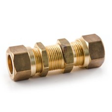 10mm BRASS COMPRESSION LPG BULKHEAD COUPLING CX-10-94A4